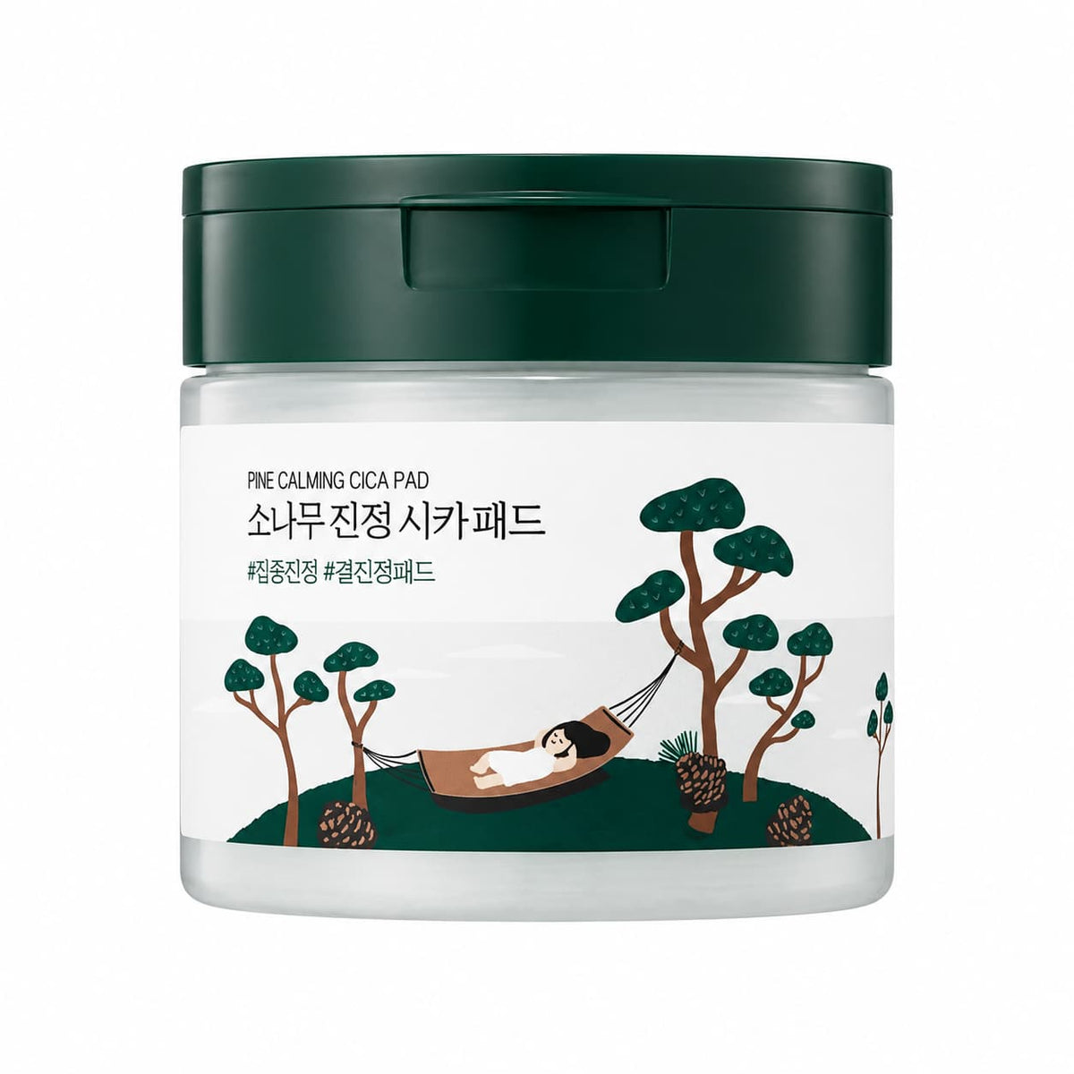 Round Lab – Pine Calming Cica nyugtató tonikos párna (Renewal), 50 db