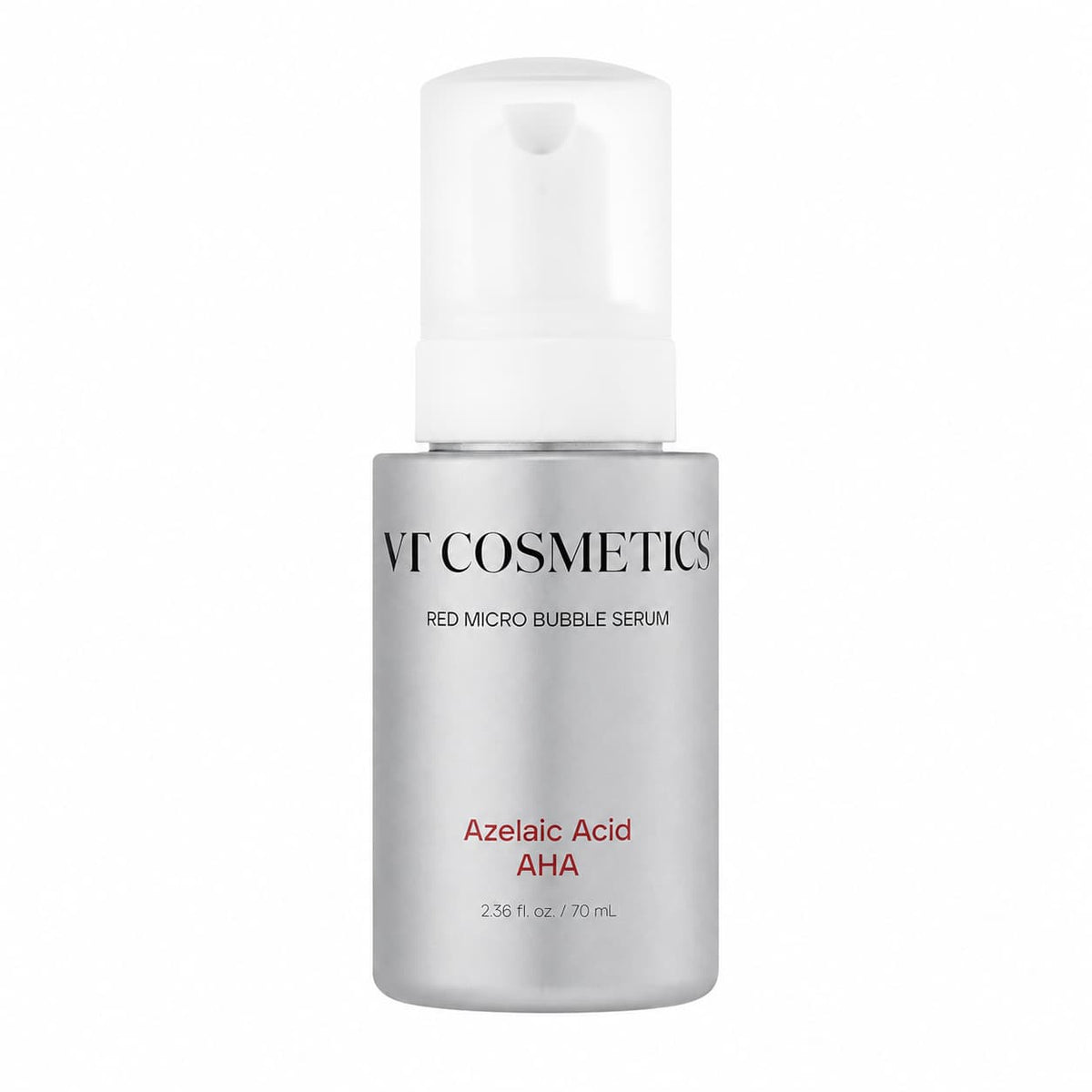 VT Cosmetics – Micro Bubble Red szérum, Azelainsav AHA, 70 ml