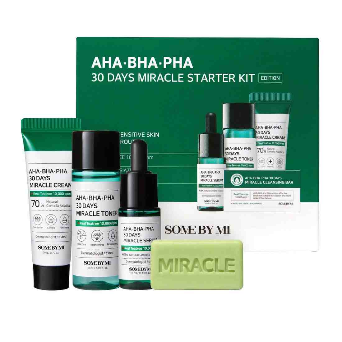 SOME BY MI – AHA-BHA-PHA 30 Days Miracle Starter Kit kezdőszett, 4 db
