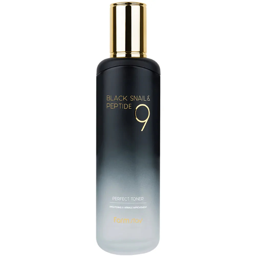 Farmstay – Black Snail & Peptide 9 tökéletesítő tonik, 120 ml