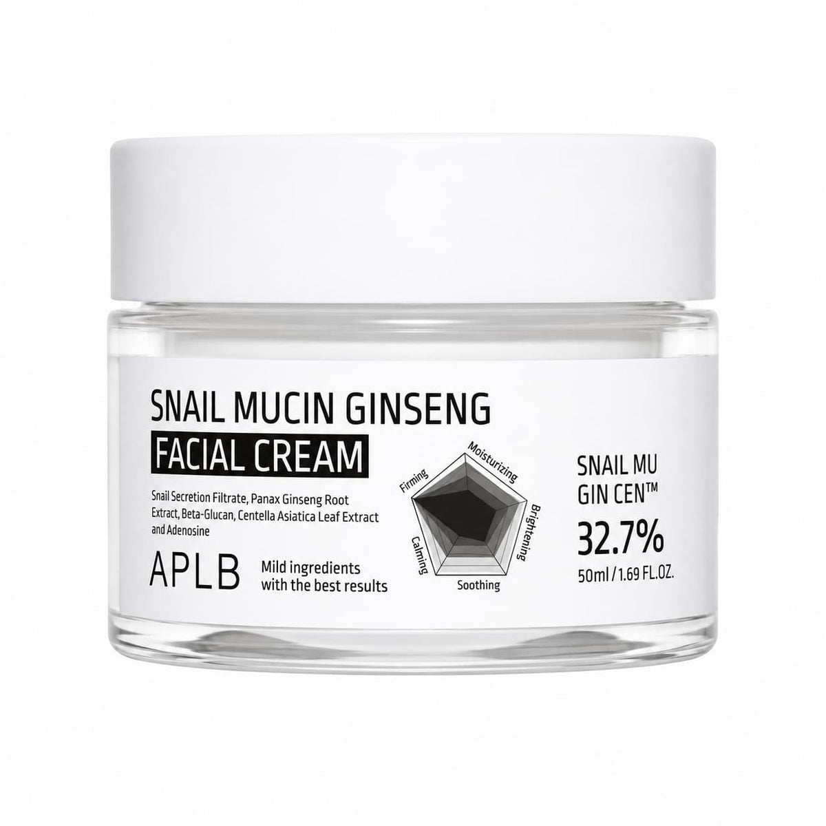 APLB – Snail Mucin Ginseng arckrém, 55 ml