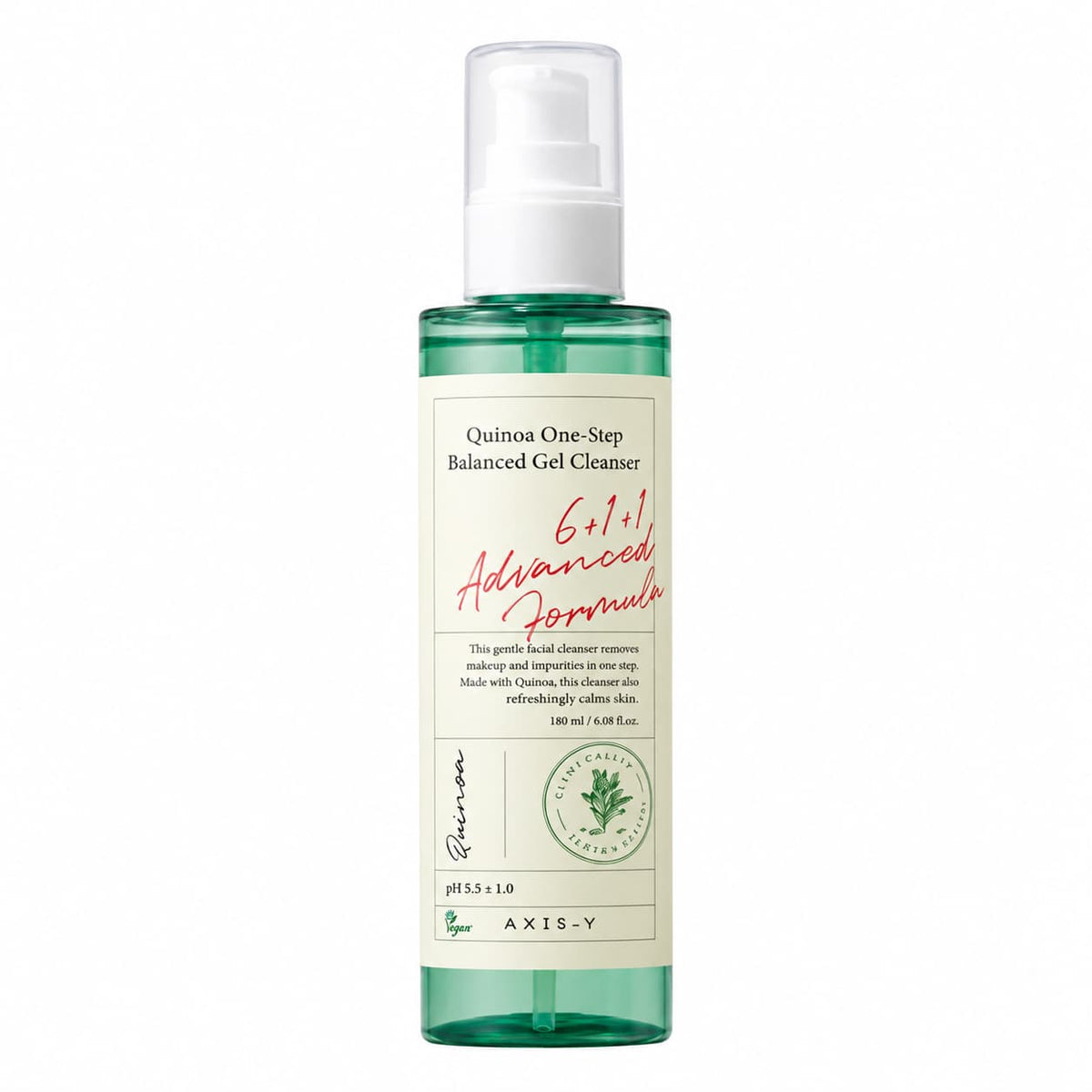 AXIS-Y – Quinoa One Step kiegyensúlyozó gél arctisztító, 180 ml