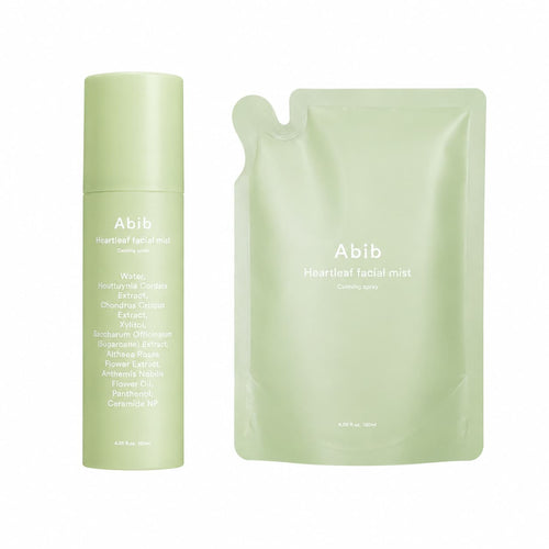 Abib – Heartleaf nyugtató arcpermet szett, 150 ml + 150 ml