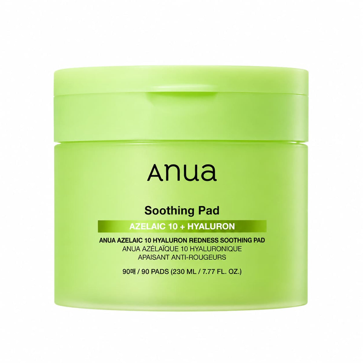 Anua – Azelainsav 10 Hyaluron bőrnyugtató tonikkorong, 230 ml (90 db)