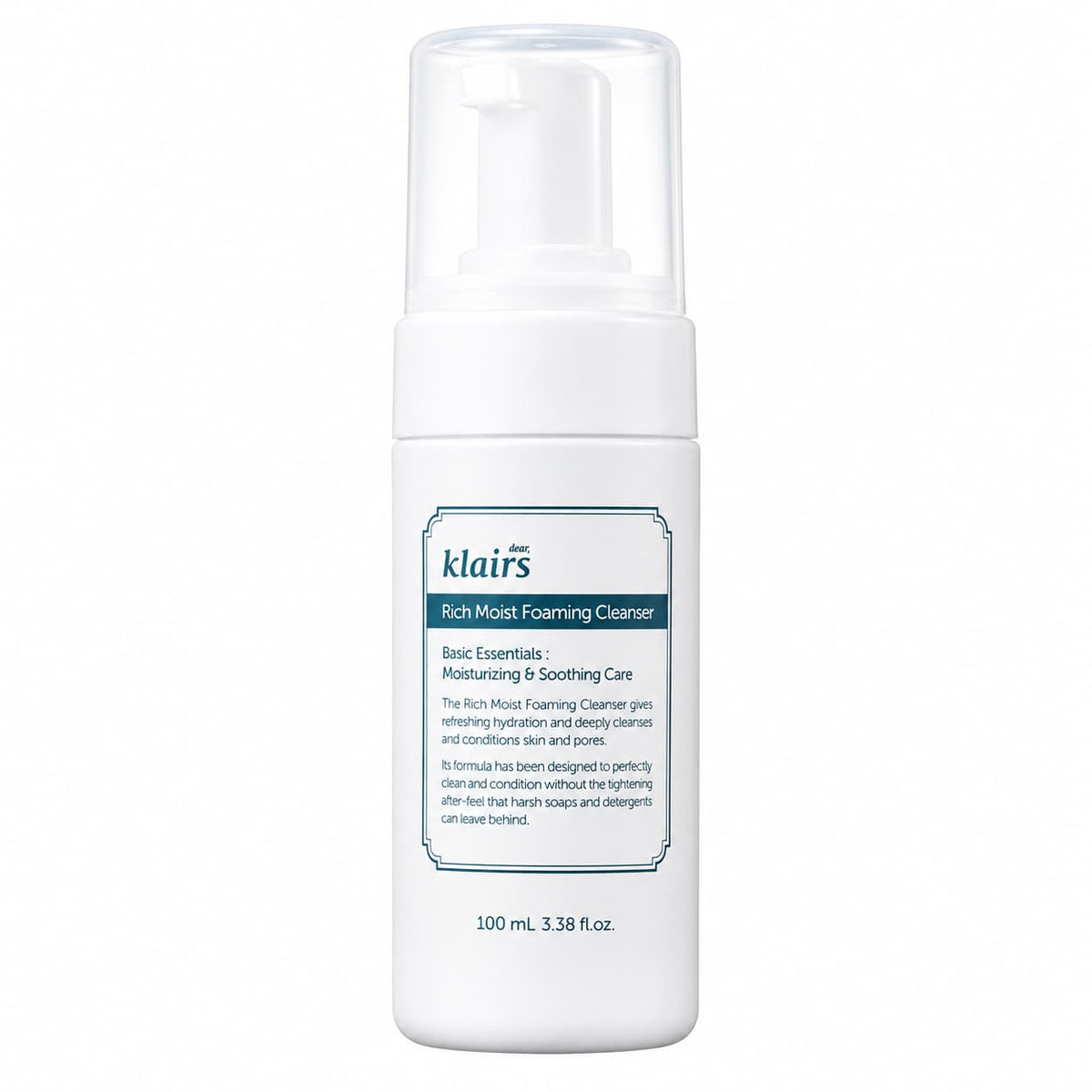 Dear, Klairs – Rich Moist habzó arctisztító, 100 ml
