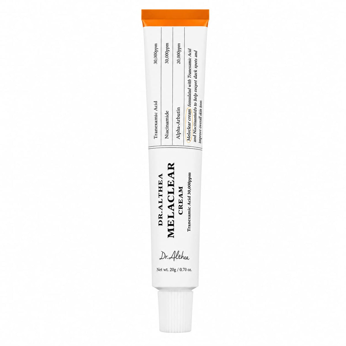 Dr. Althea – Melaclear ragyogást adó krém, 20 g