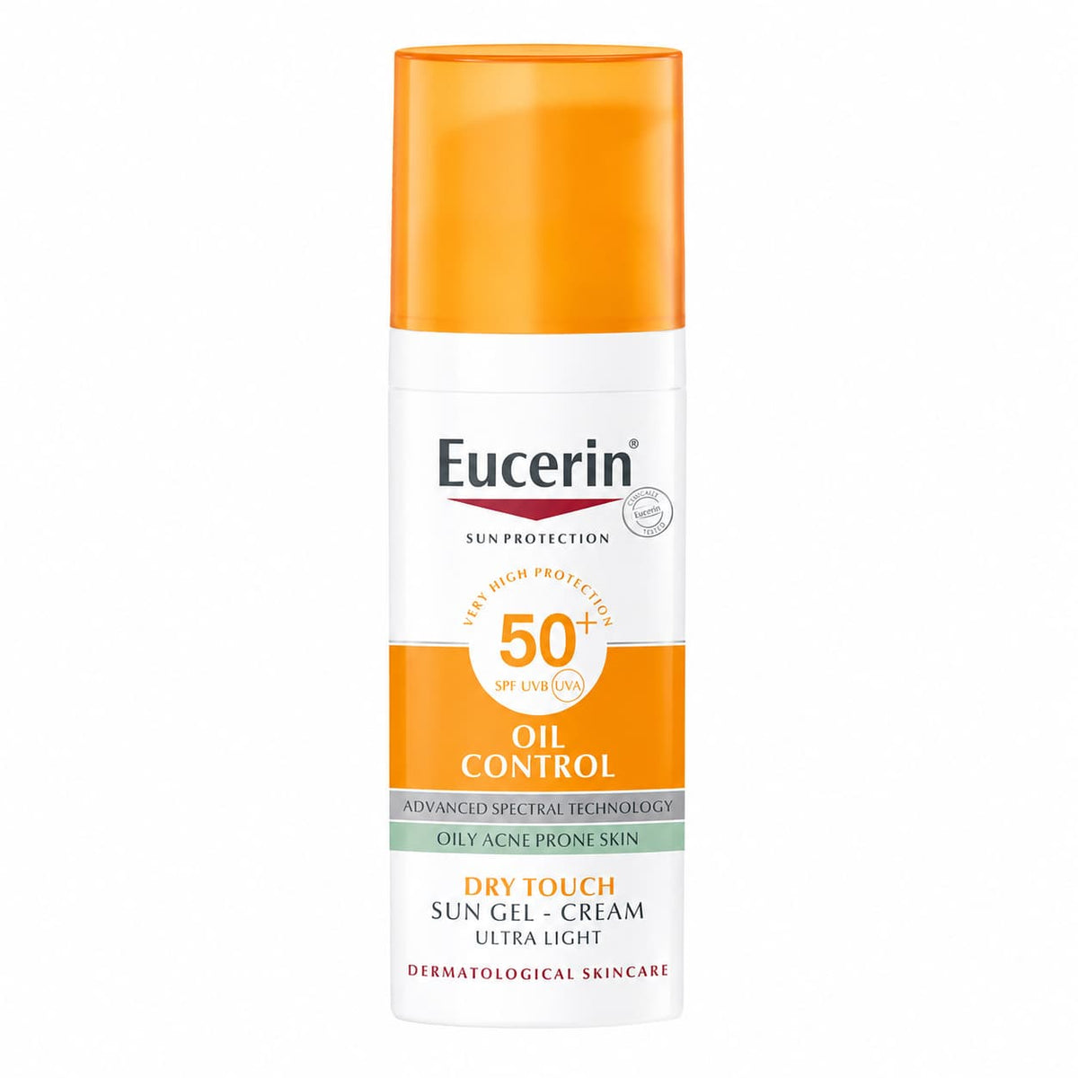 Eucerin – Oil Control Dry Touch fényvédő gél-krém SPF 50+, 50 ml