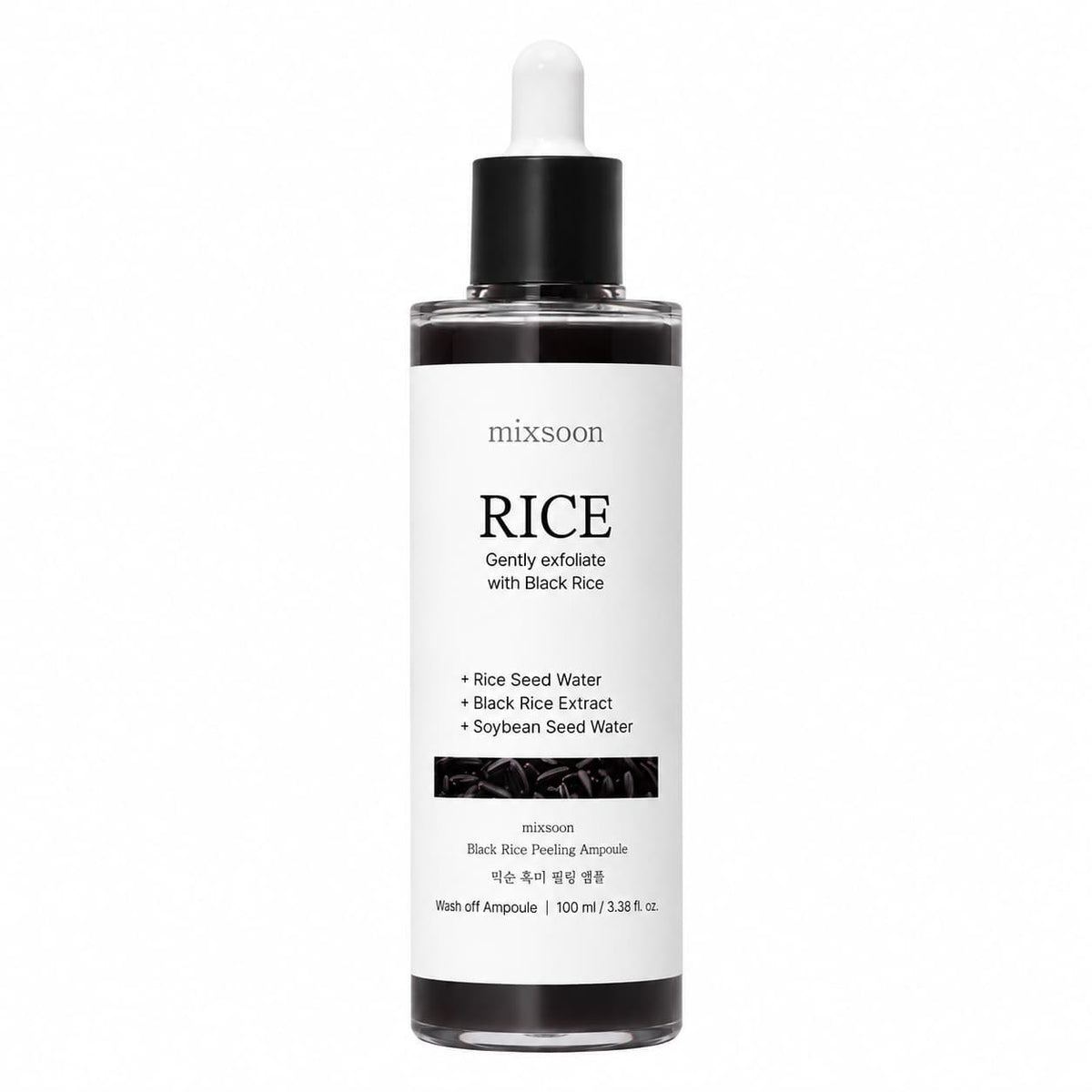 Mixsoon – Fekete rizs peeling ampulla, 100 ml