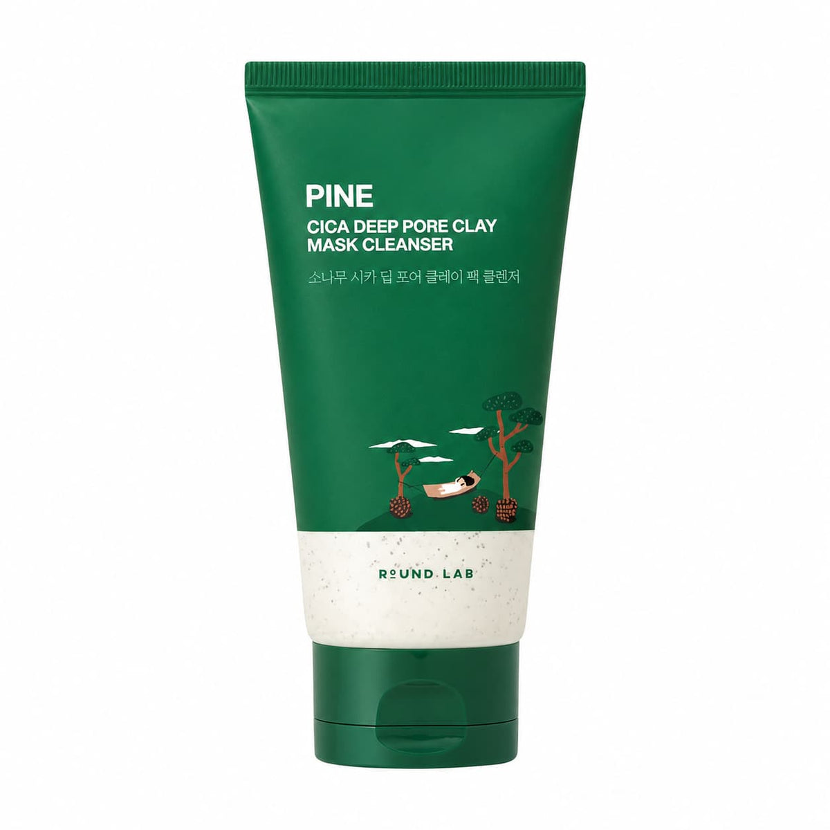 Round Lab – Pine Cica pórustisztító agyagmaszk arctisztító, 150 ml