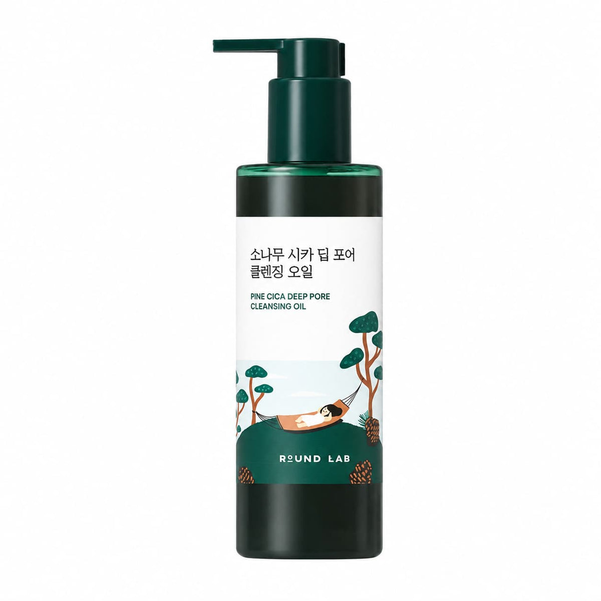 Round Lab – Pine Cica pórustisztító arclemosó olaj, 200 ml