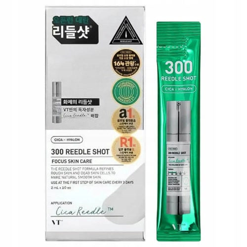 VT Cosmetics – Reedle Shot 300 ampulla stick, 2 ml × 10 db