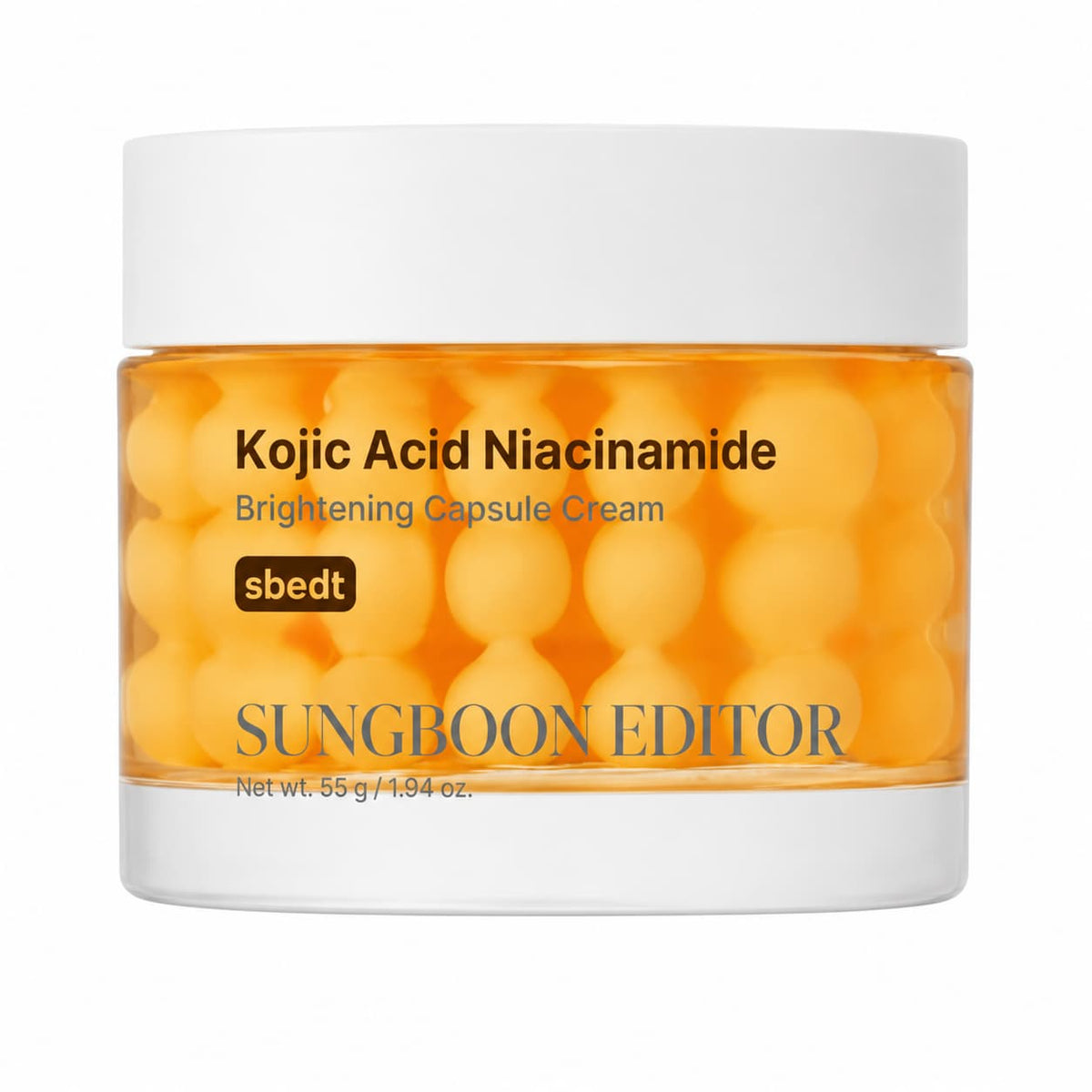 Sungboon Editor – Kojic Acid Niacinamide ragyogást fokozó kapszulás krém, 50 ml