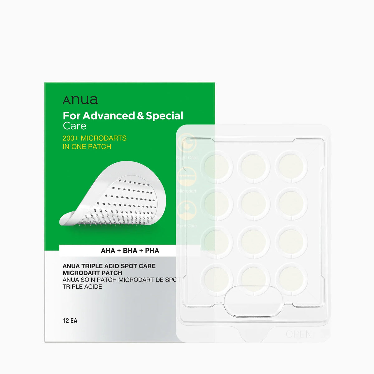 Anua – Triple Acid célzott mikrotűs pattanástapasz, 12 db