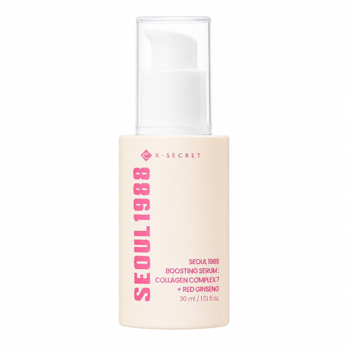 K-secret – SEOUL 1988 bőrfeszesítő szérum: Collagen Complex 7 + vörös ginzeng, 30 ml