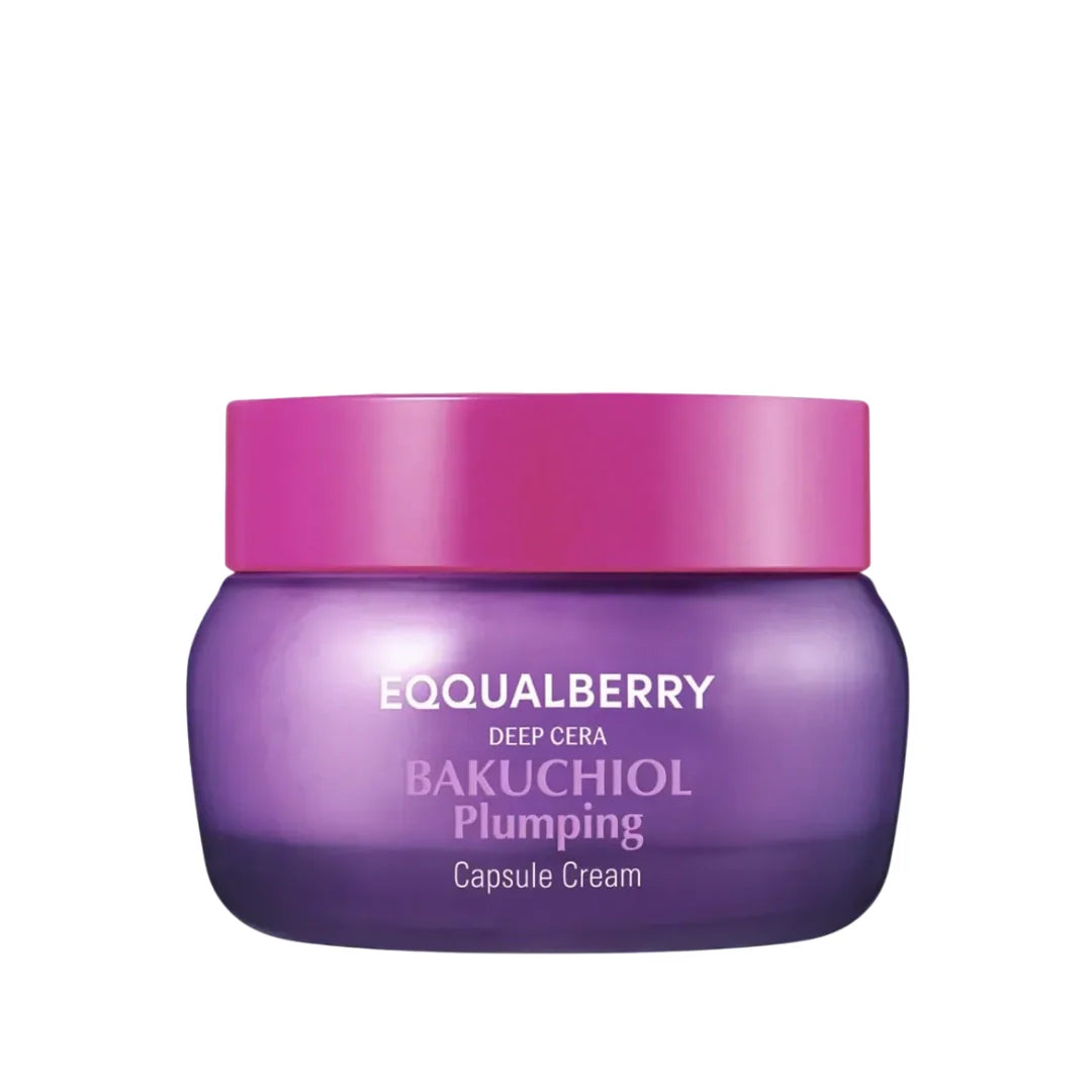 Eqqualberry – Bakuchiol feltöltő kapszulás krém, 50 ml