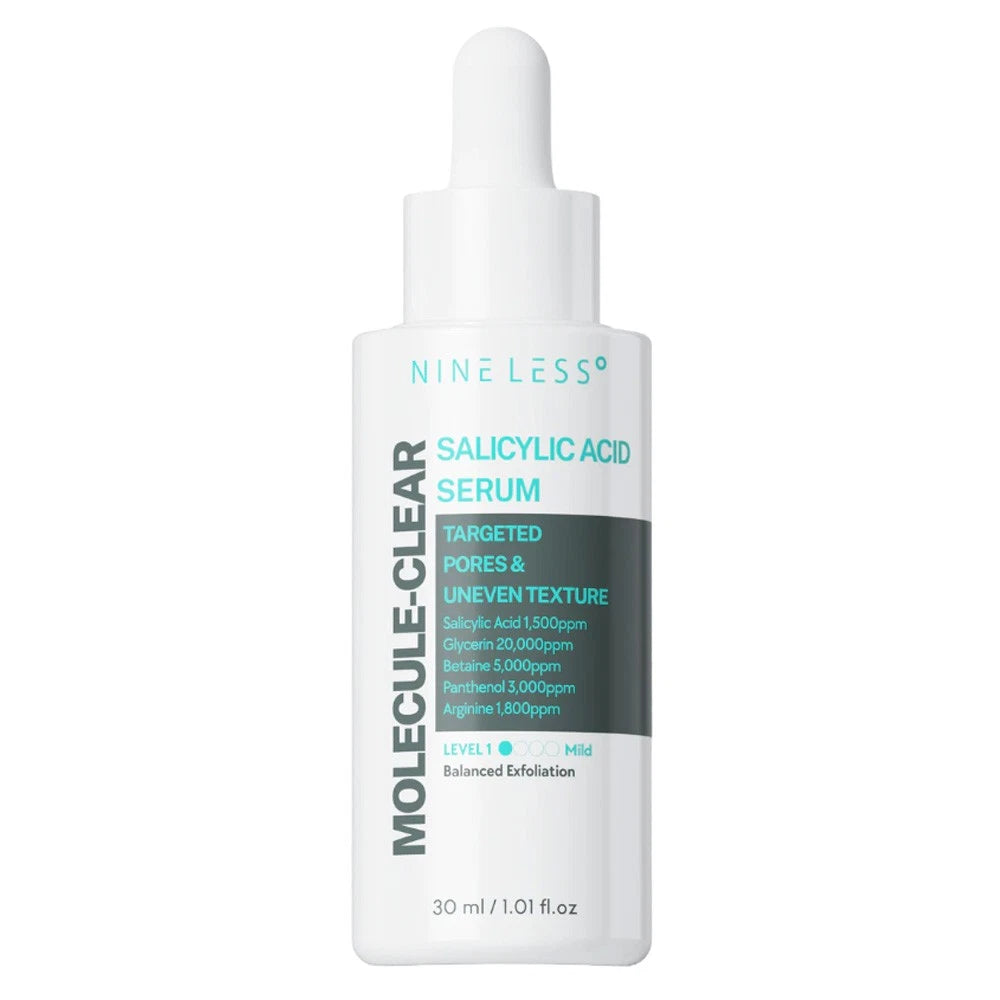NINE LESS – Molecule-Clear szalicilsavas szérum, 30 ml