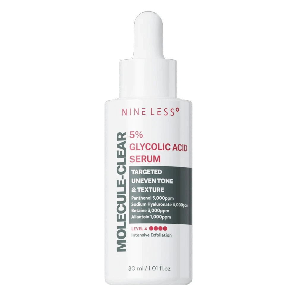 NINE LESS – Molecule-Clear 5% glikolsavas szérum, 30 ml